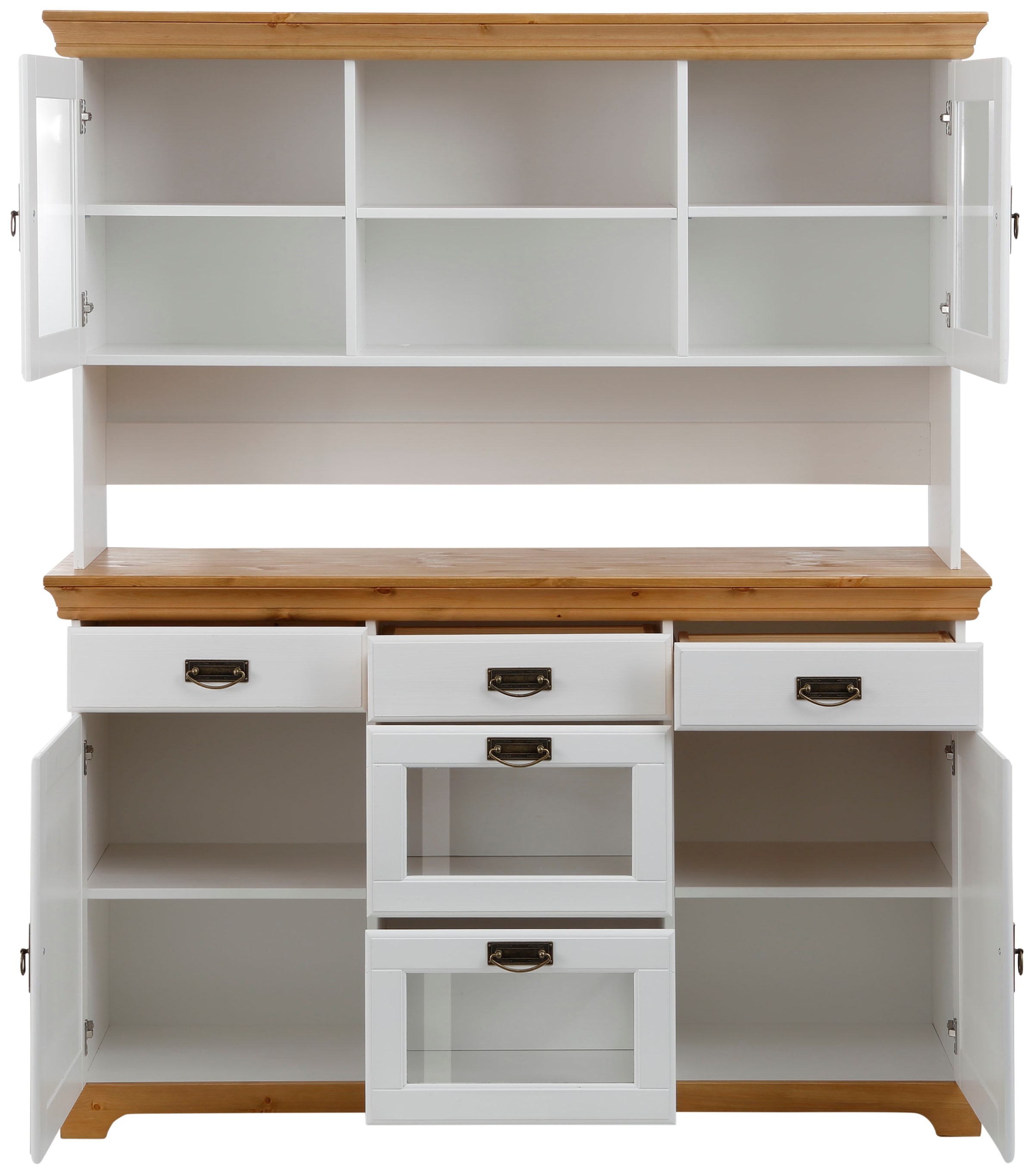 Home affaire Buffet »Rügen« FSC® zertifiziertes Massivholz, im Landhausstil