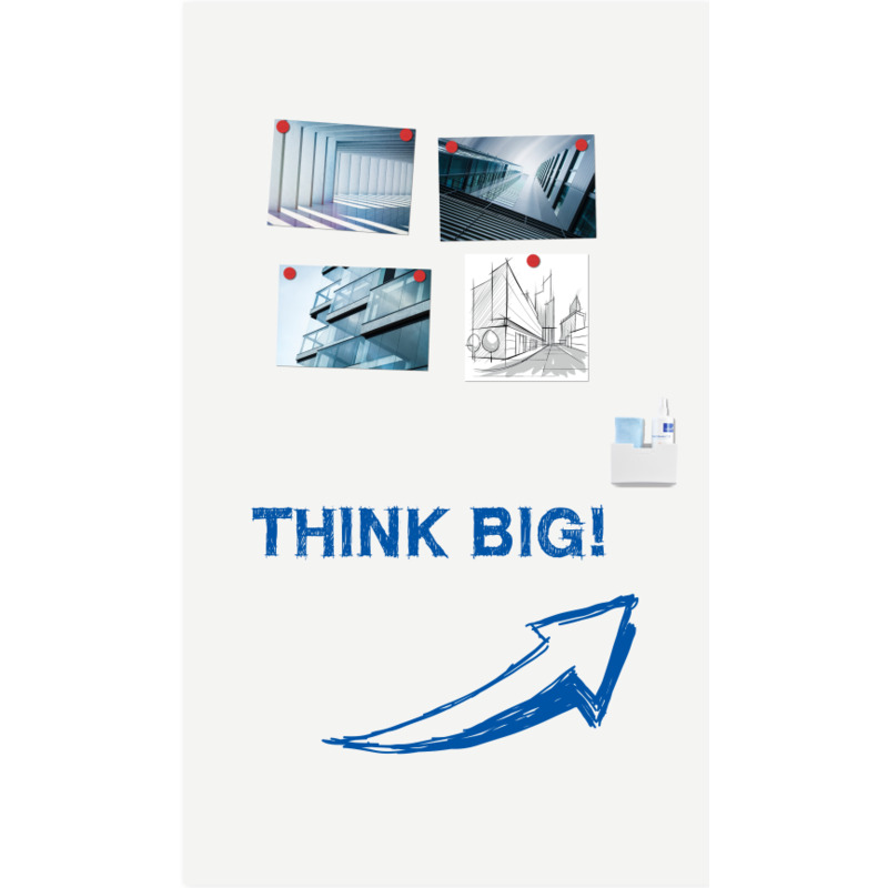 Legamaster Whiteboard Wall-Up, 119.5 x 200 cm, emailliert