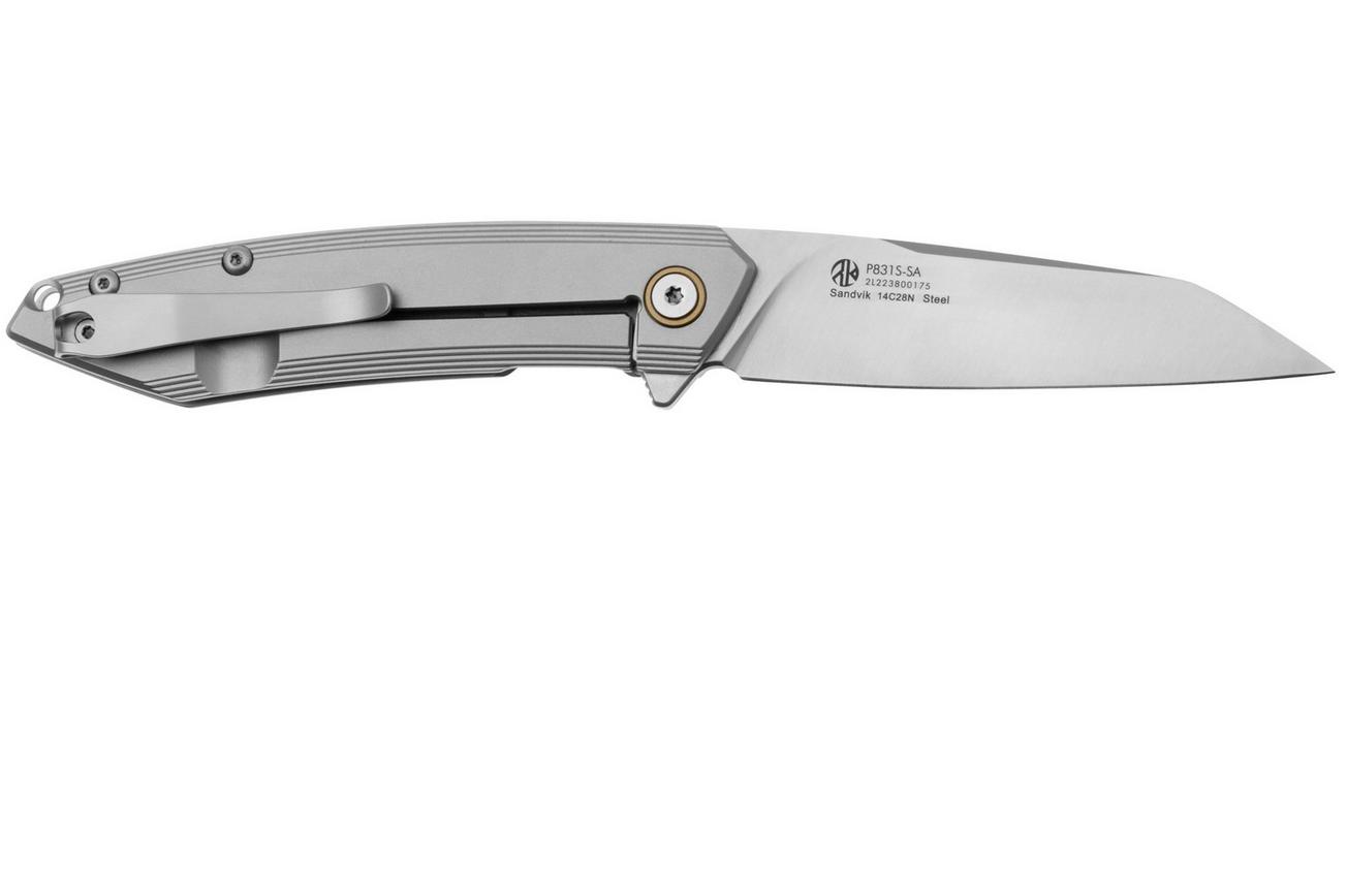 Ruike P831S-SA 14C28N, Stainless Steel Handle, zakmes