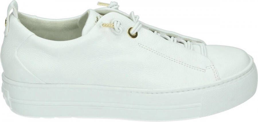 PAUL GREEN Lage Sneakers Dames 5017 Maat: 38 5 Materiaal: Leer Kleur: Wit