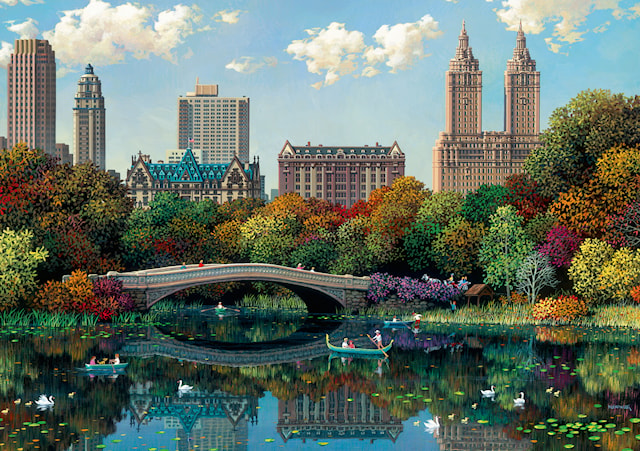 NY Central Park Bow Bridge Puslespill 1000 brikker, Ravensburger