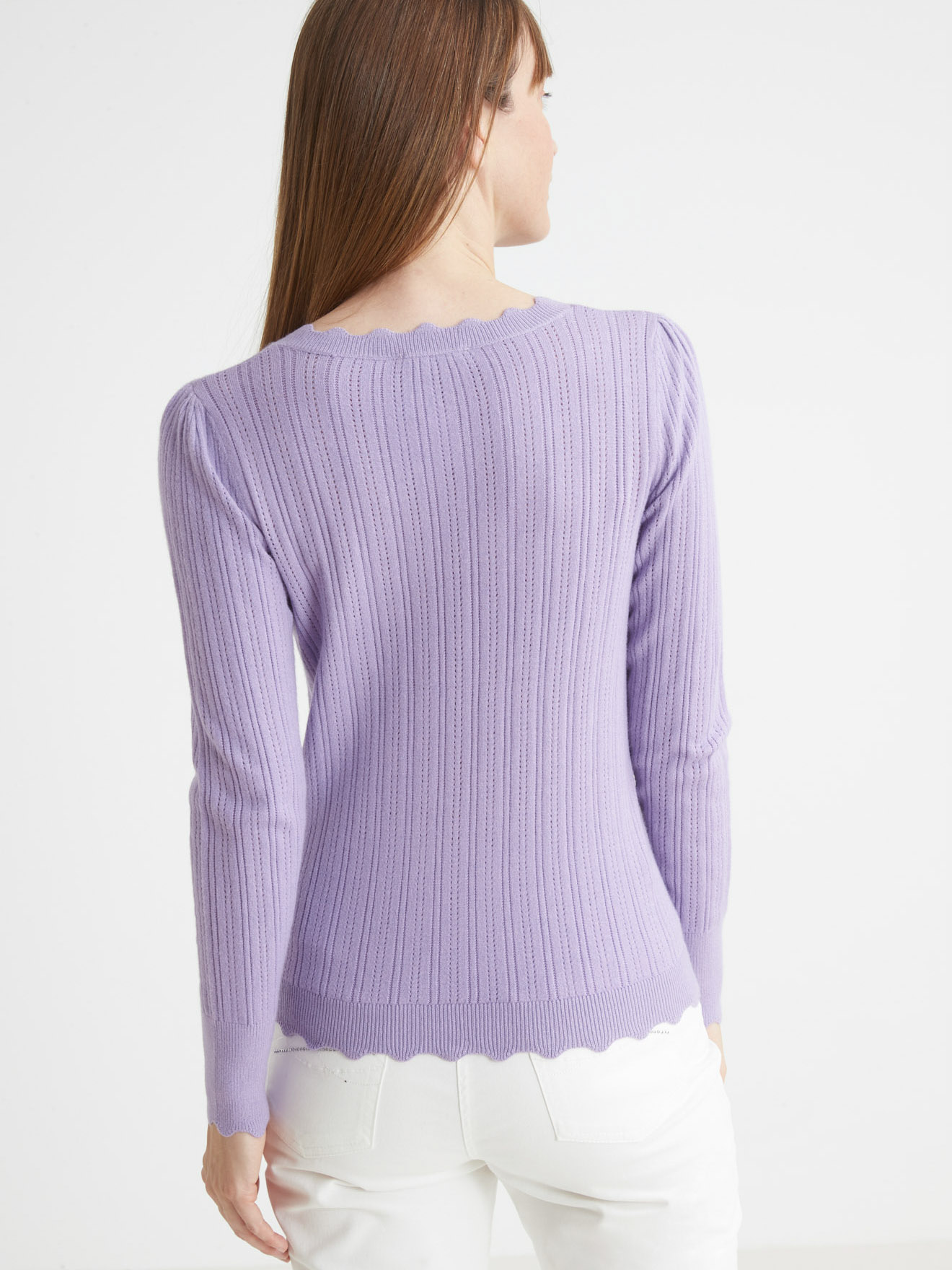 Pull encolure coeur