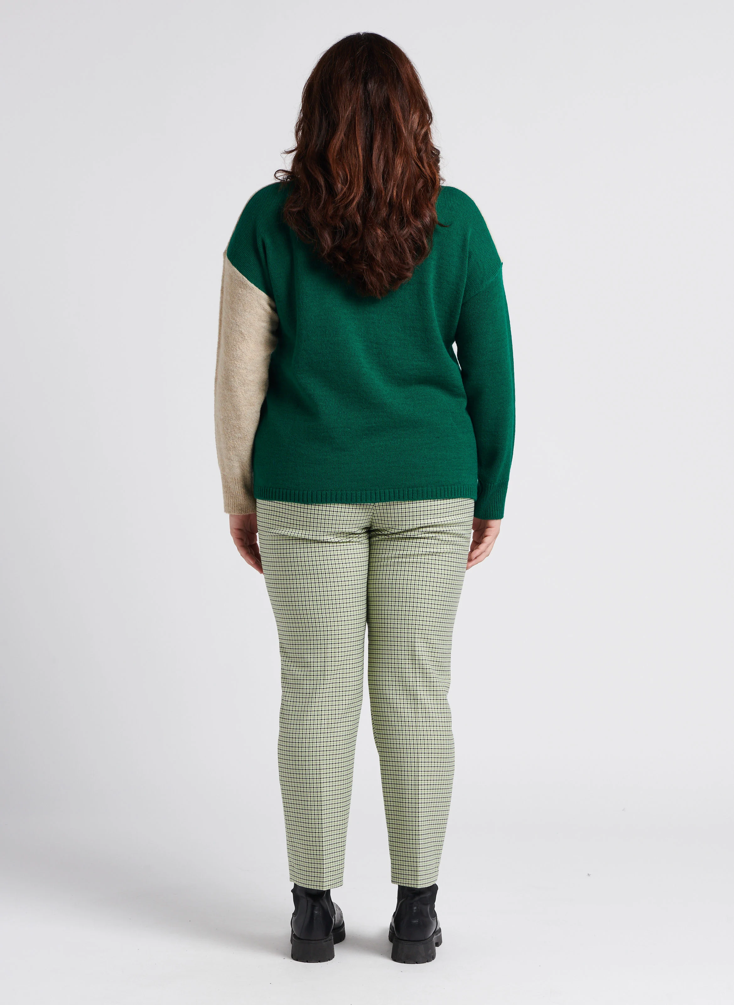 RADAR - Pantalon droit à motif | Vert