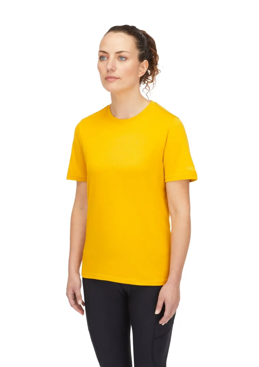 Rab Crimp Logo Tee Wmns Sahara