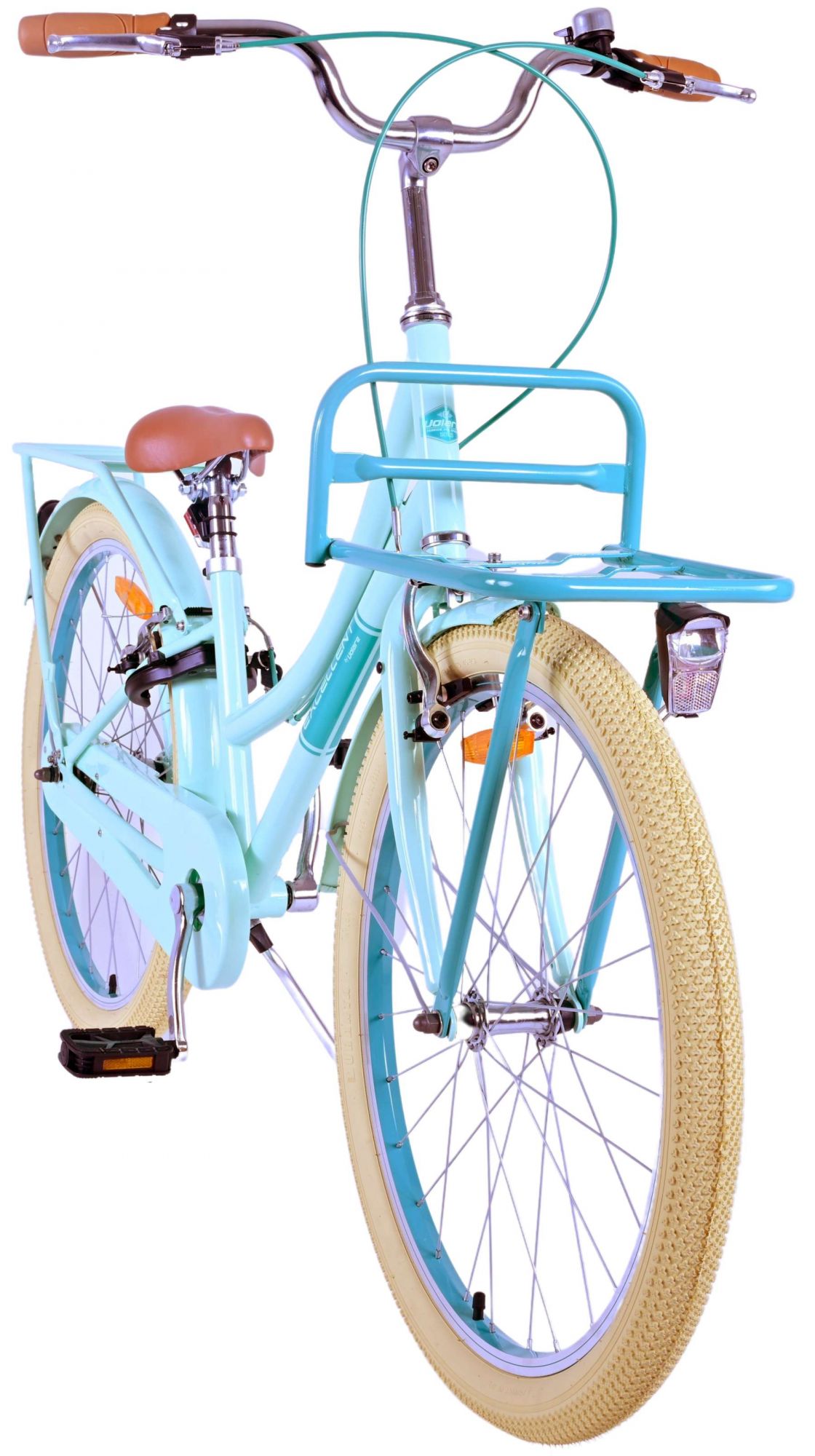 TPFSports Excellent Kinderfahrrad - Mädchen - 24 Zoll - Rücktritt + Handbremse - Grün