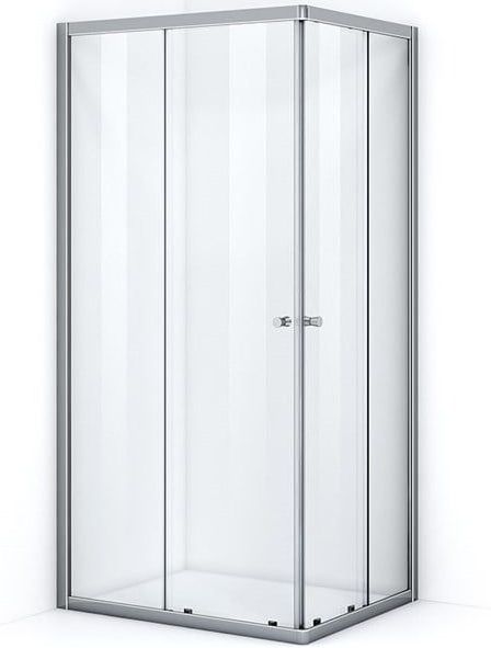 Ruby Allure Douchecabine | 100x90 cm Chroom Helder glas Schuifdeur Rechthoek