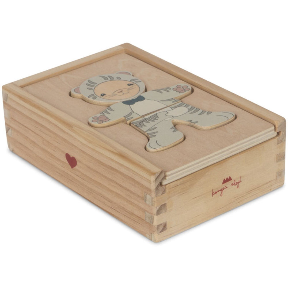 Køb Konges Sløjd Multi Wooden Bamse Dress Up Animals Fsc