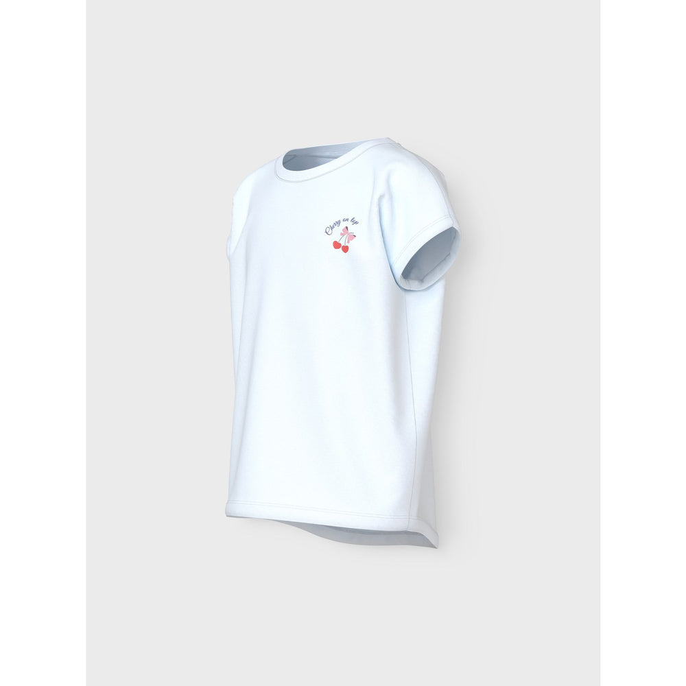Køb Name It Bright White Heart Cherry Varutti Capsl Loose T-Shirt