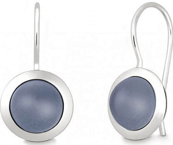 Quinn - Oorbellen - Zilver - Chalcedoon - Gepolijst