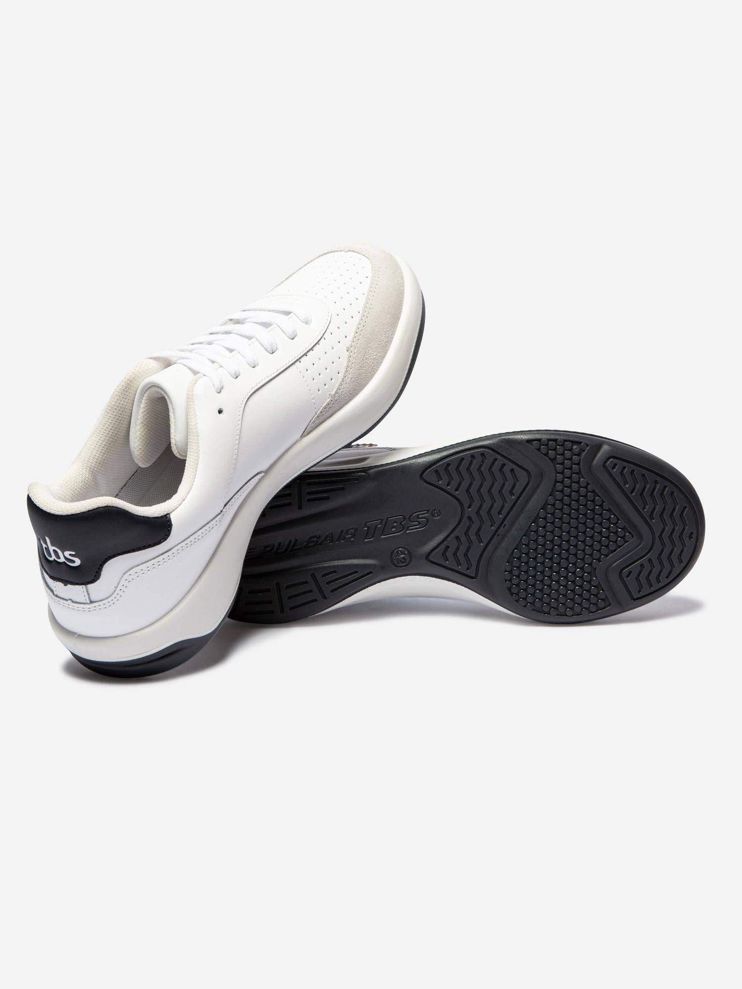 Baskets Homme Fabriquées en France Cuir Blanc