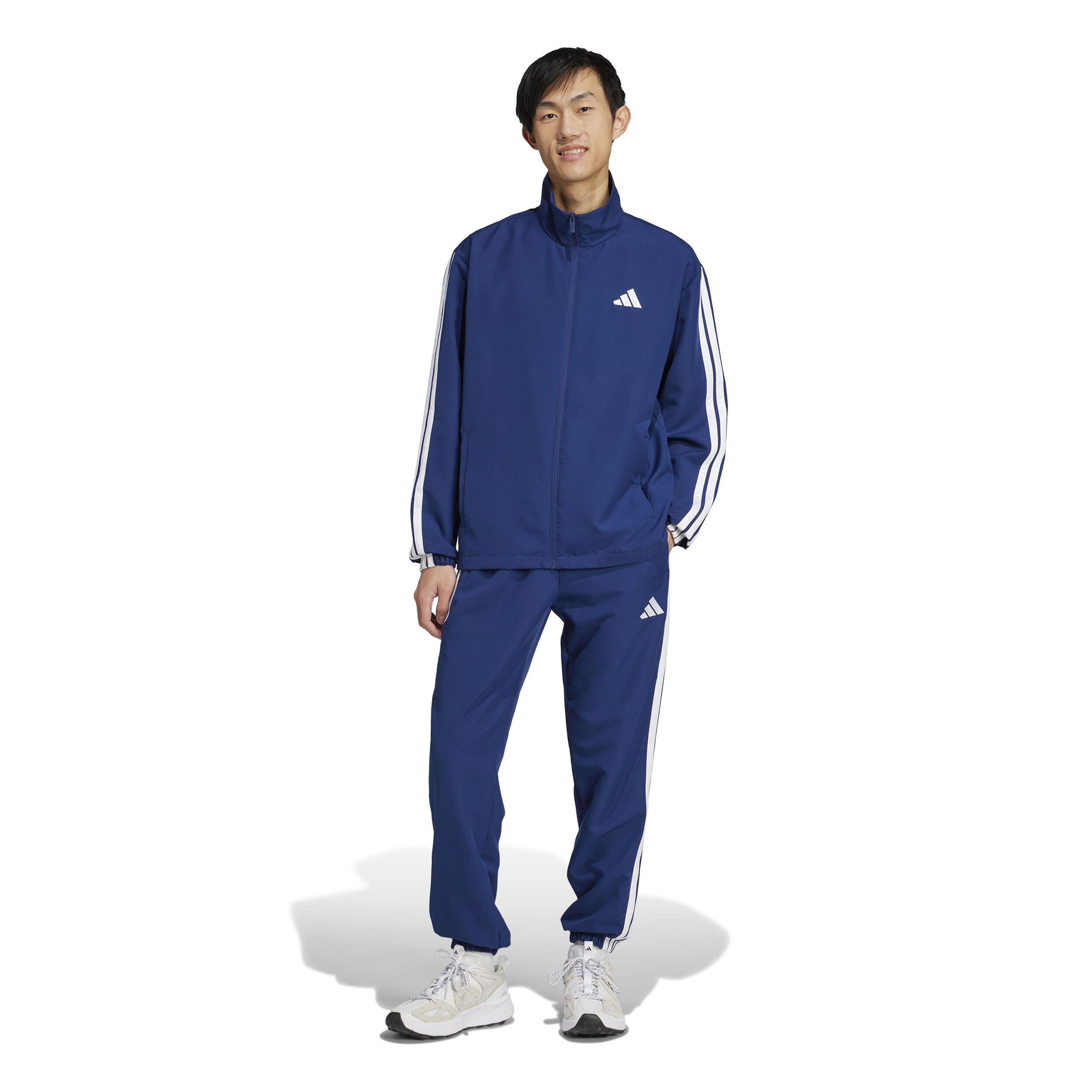 adidas 3 Stripes Woven Survêtement Hommes - Bleu Foncé