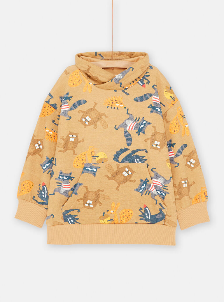 Sweat couleur café pour enfant garçon