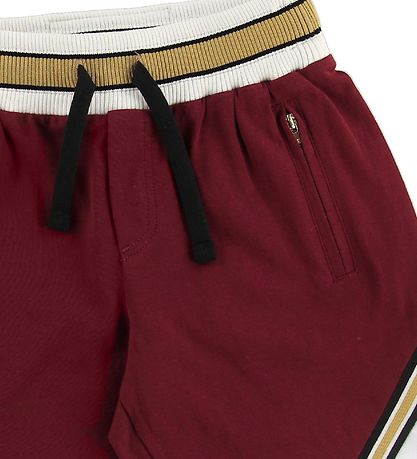 Dolce & Gabbana Shorts - Bordeaux m. Weiß/Gold