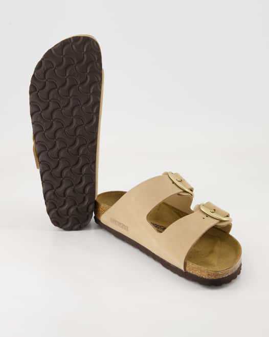 Birkenstock Arizona Big Buckle Pantoletten in Beige