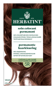Herbatint Permanente Haarkleuring Licht Koper-Kastanje 5R 170ML