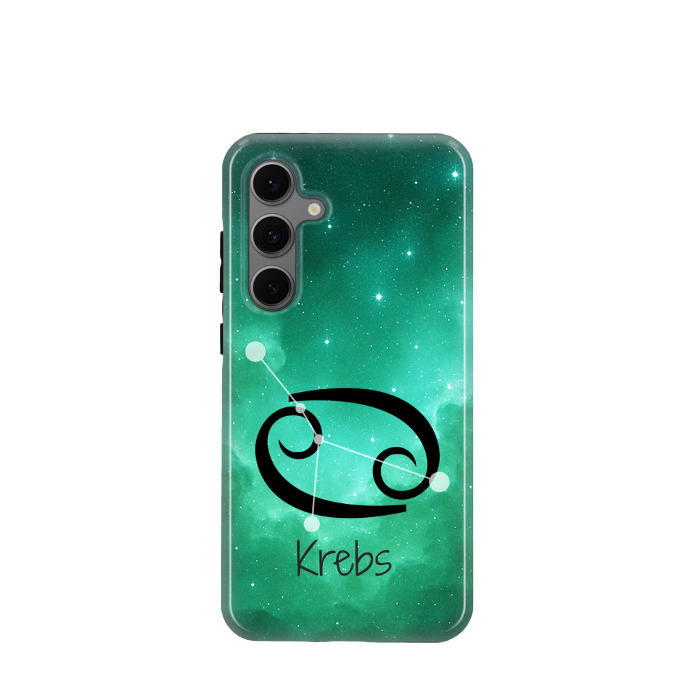 Samsung Galaxy S24 FE Hybrid (Kunststoff / Gummi) Hülle Krebs 2 - Grün