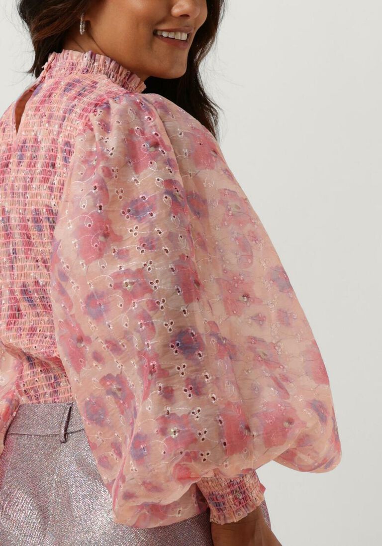 BRUUNS BAZAAR roze bruuns bazaar blouse hyssop silke blouse