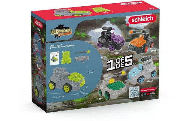 Schleich® Spielfigur »Stein-Crashmobil mit Mini Creature«