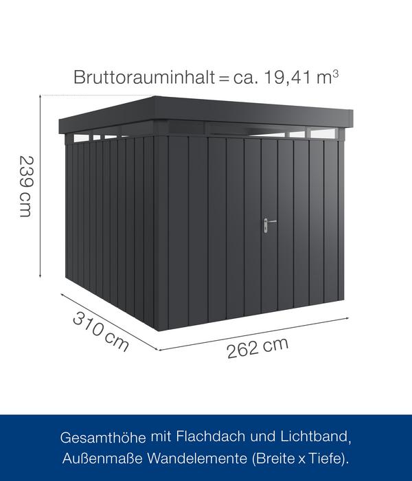 Hörmann Metallgerätehaus Juno mit Lichtband