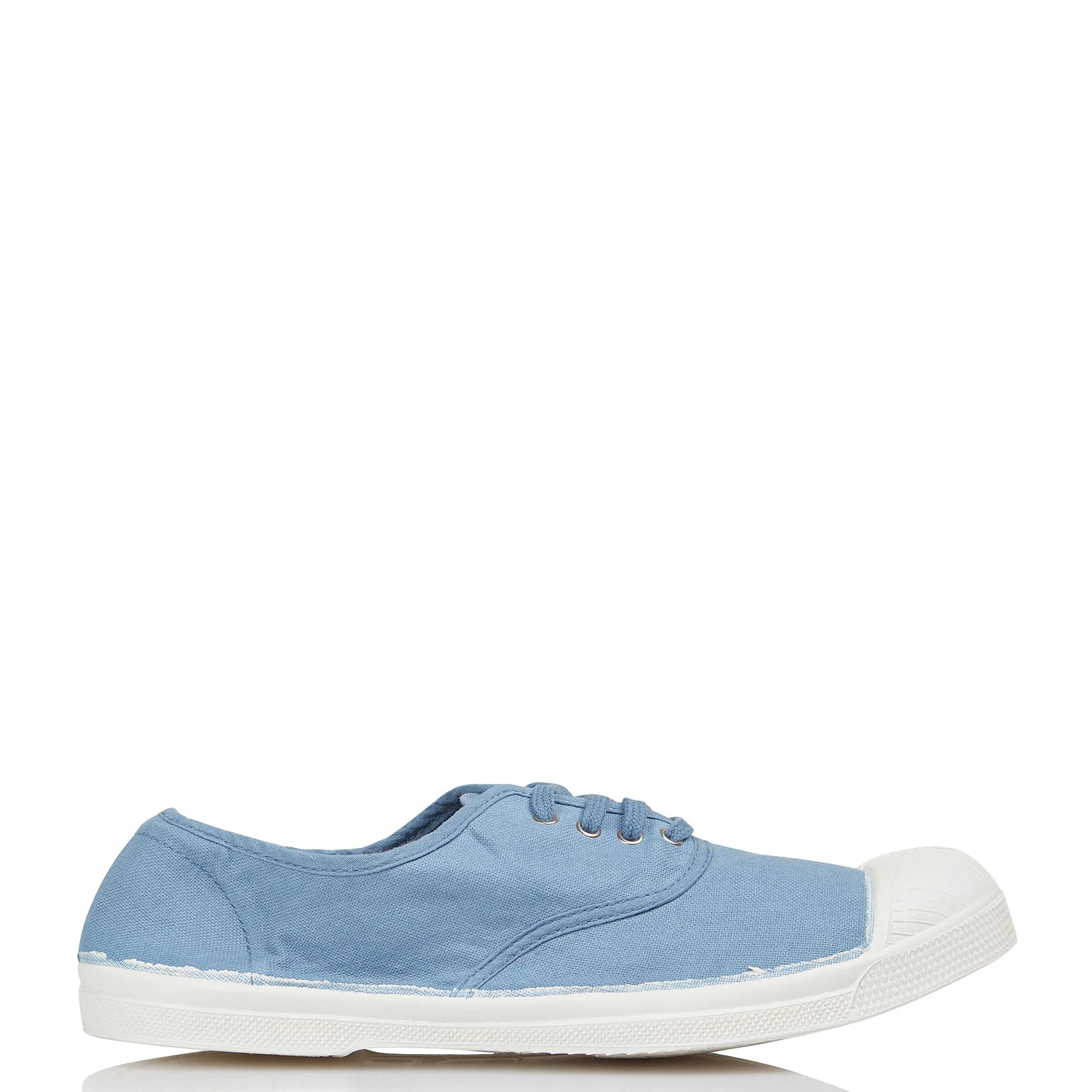 Tennis à lacets en toile de coton | Bleu