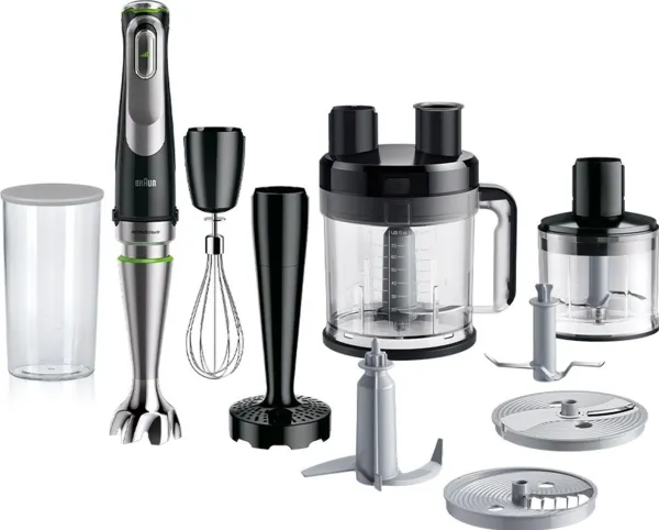 Braun Multiquick 9 MQ 9187XLI - Stavblender - 1.2 kW - premium sort/børstet rustfrit stål