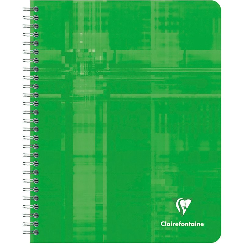 Cahier spirale Clairefontaine Metric 16,5 x 21 cm petits carreaux 120 pages