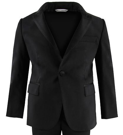 Dolce & Gabbana Jakkes?t - Uld/Viskose - Sort