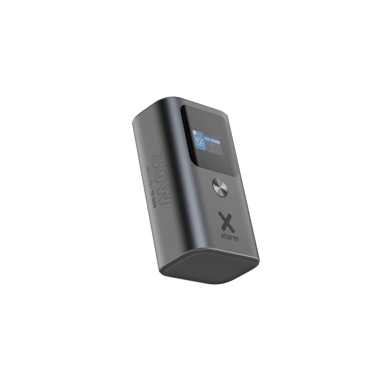 (30W) 10000mAh Nova Mini USB A / 2x USB C Powerbank Fast Charge Ladegerät (XNP100) - Grau