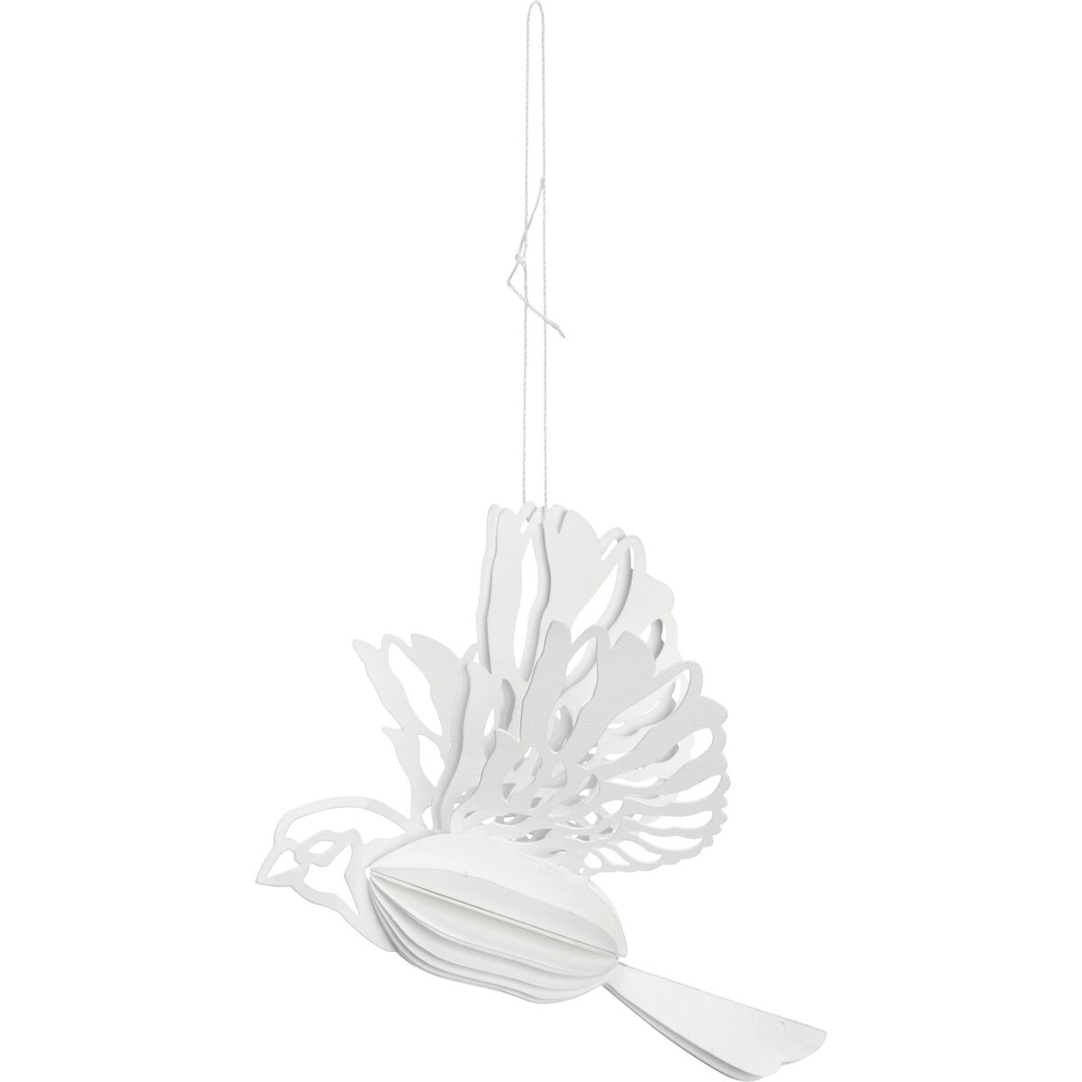 Paper Bird ornament 2-pack, natural
