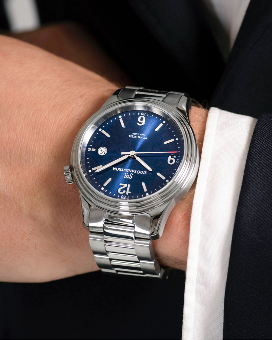 Sjöö Sandström Royal Steel Classic 41mm Blue and Steel