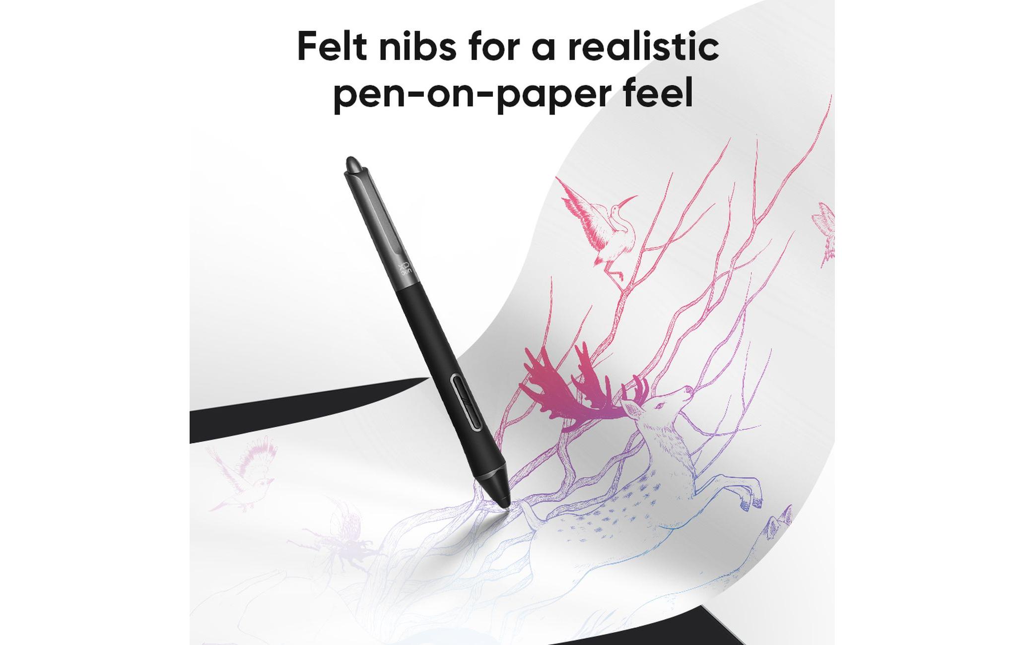 Eingabestift PD21A X3 Pro SchwarzBatterieloser Eingabestift für XP-PEN Artist Pro und Deco Pro Grafiktablets