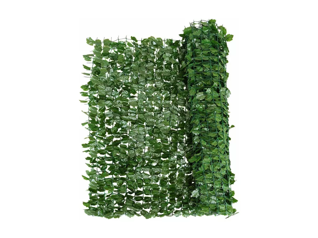 Clôture en Feuillage Artificielle 150 x 240CM avec Feuilles de Lierre en Plastique et vinyle Protection UV, Haie Artificielle Brise Vue pour Balcon,Terrasse,Jardin Vert