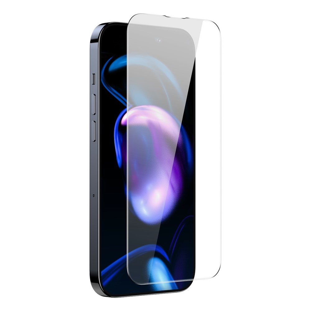 (2er Set) Baseus - iPhone 14 Pro Max Vollbild Panzer Display Schutz Montagerahmen - Transparent