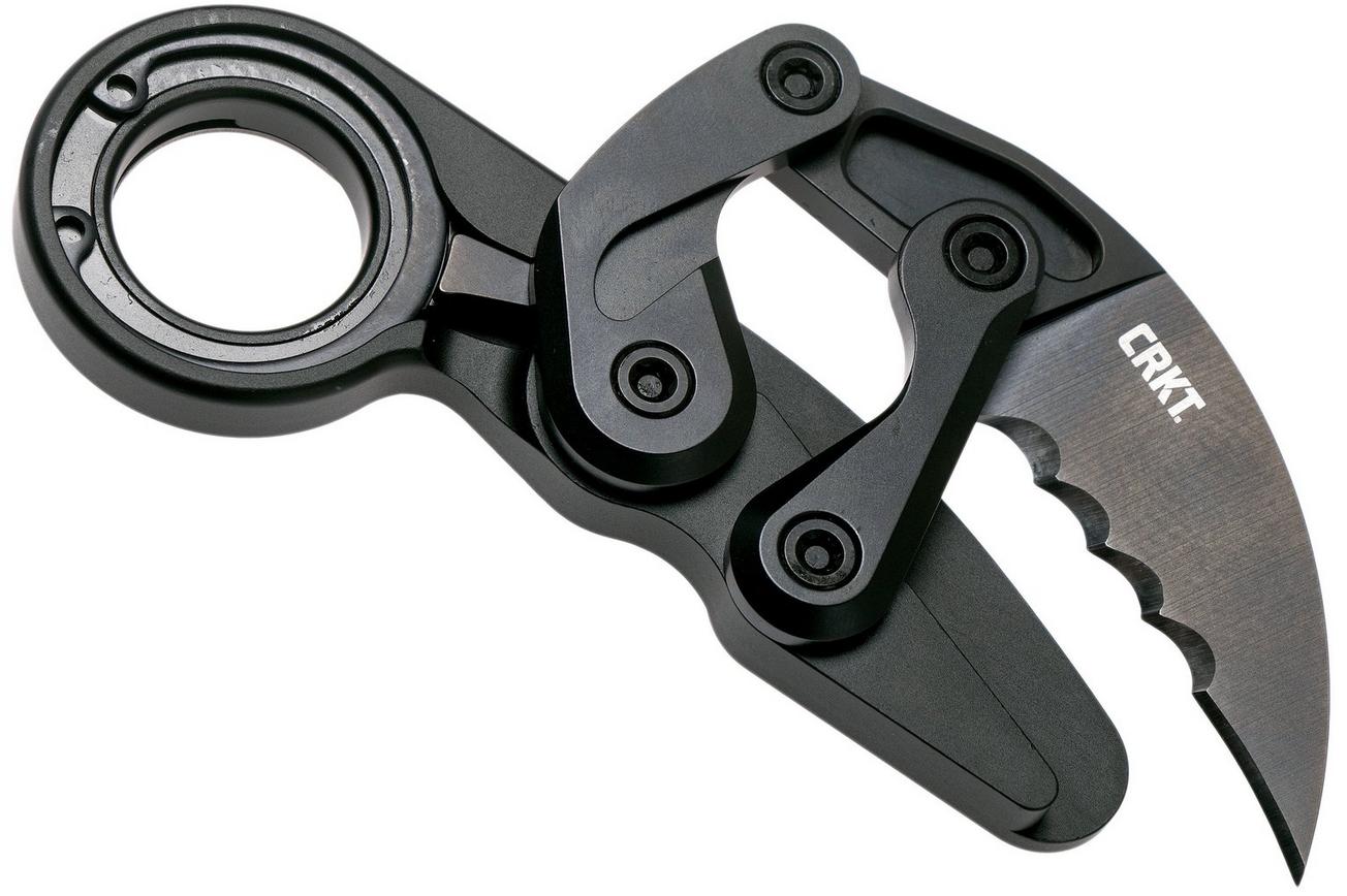 CRKT Provoke 4040V Serrated Kinematic Karambit zakmes, Joe Caswell design