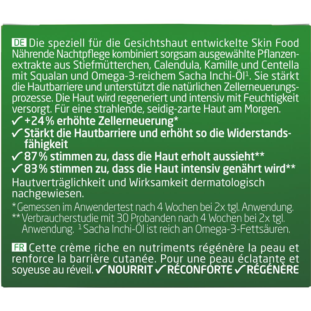 Weleda Skin Food Nährende Nachtpflege - stärkt die Hautbarriere & regeneriert trockene Gesichtshaut