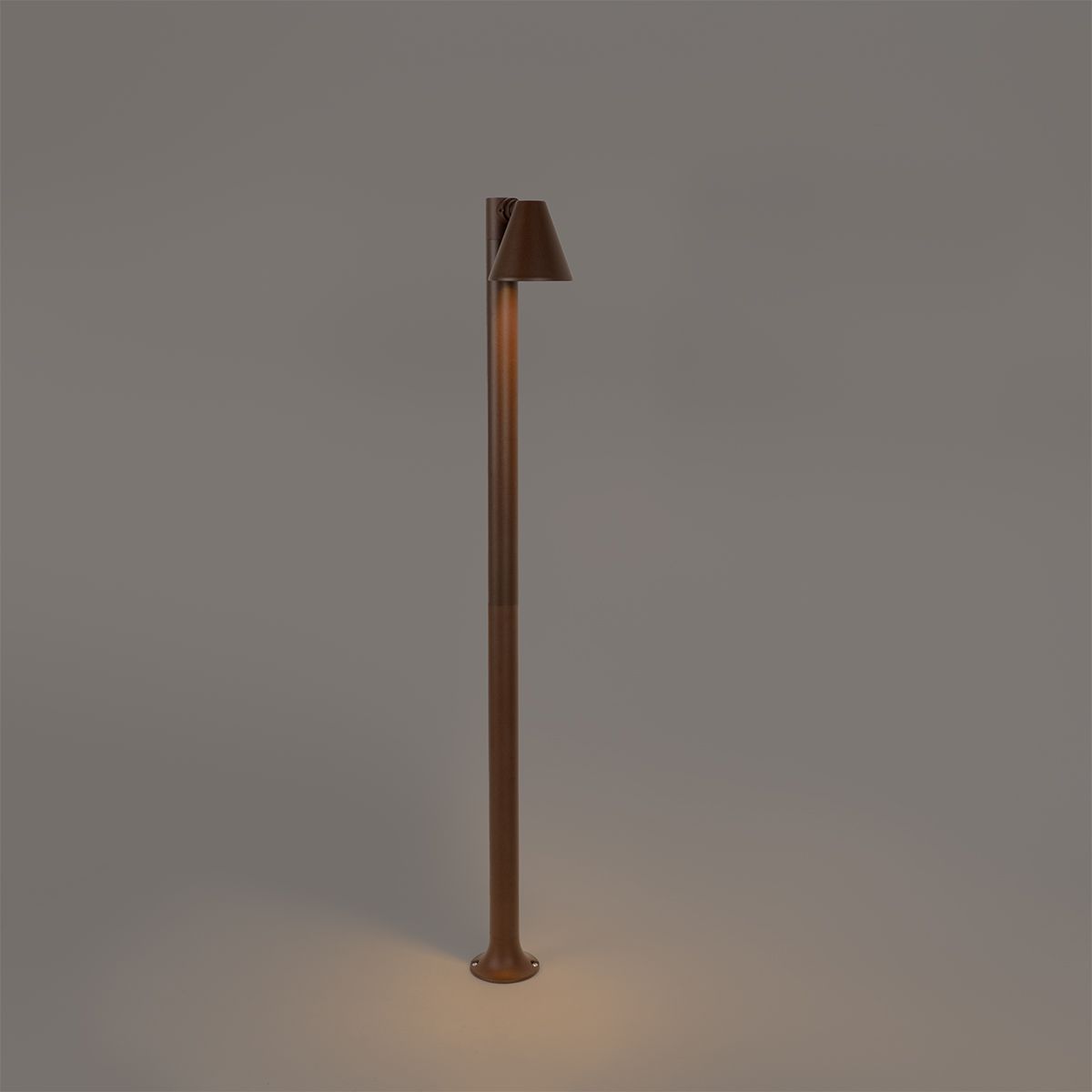 Modern buiten paaltje roestbruin 100 cm IP44 verstelbaar - Ciara
