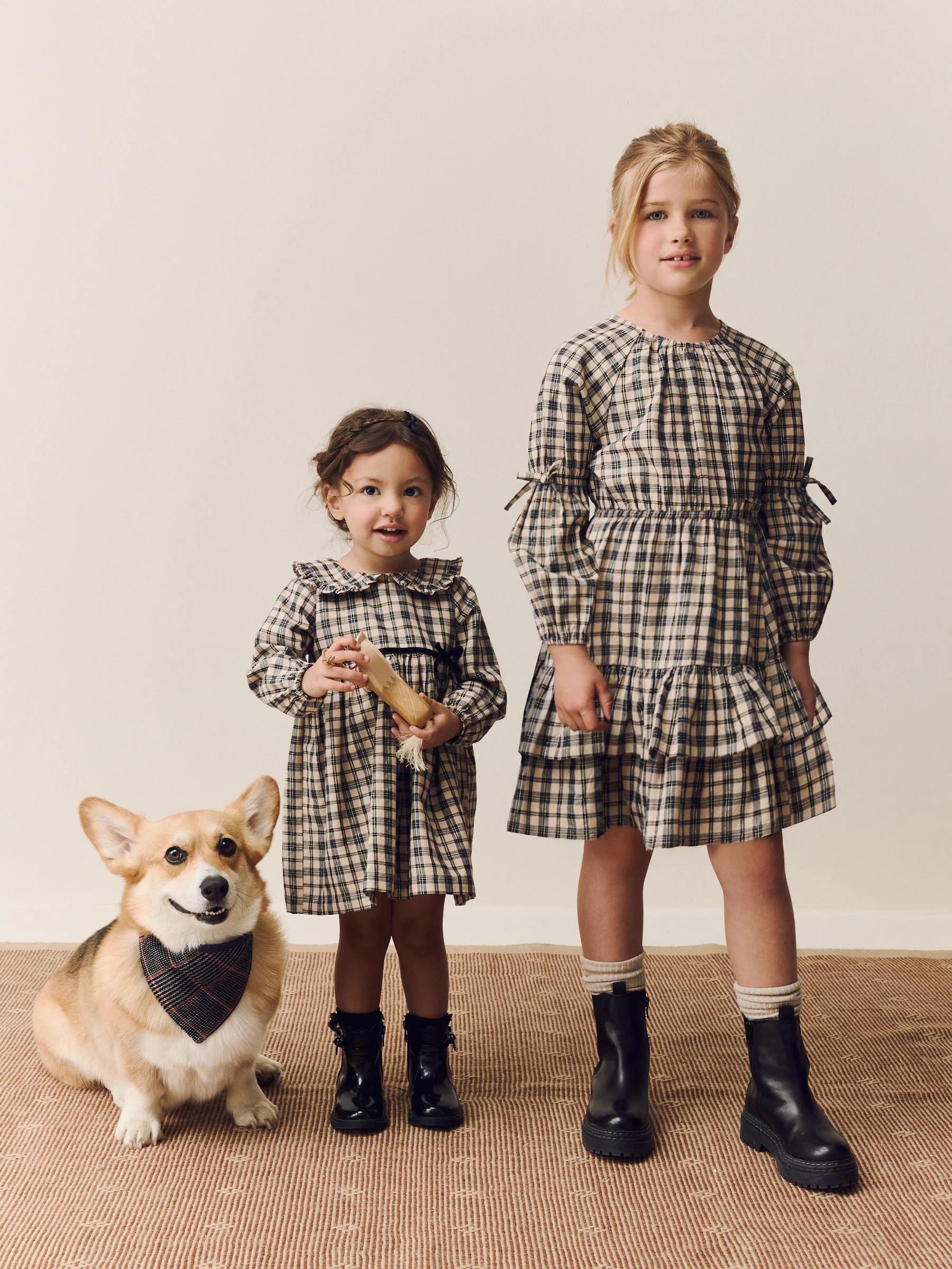 Neutraal - Check Dress (3-16yrs)