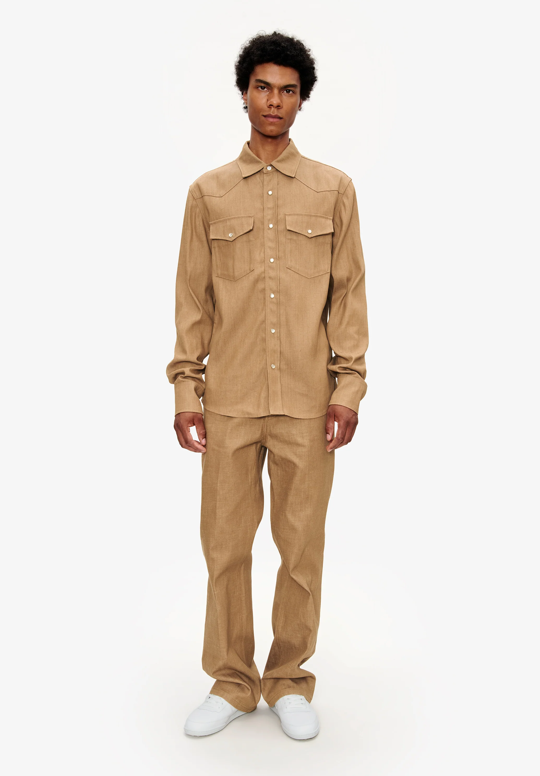 Chemise Western - Marron glace