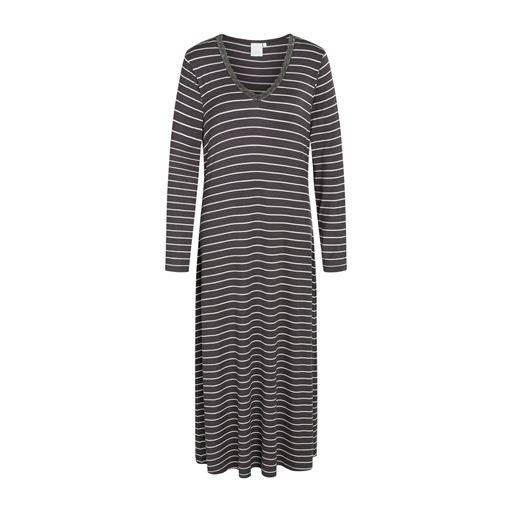 CCDK Jacqueline Langærmet Natkjole, Pavement Stripe, M