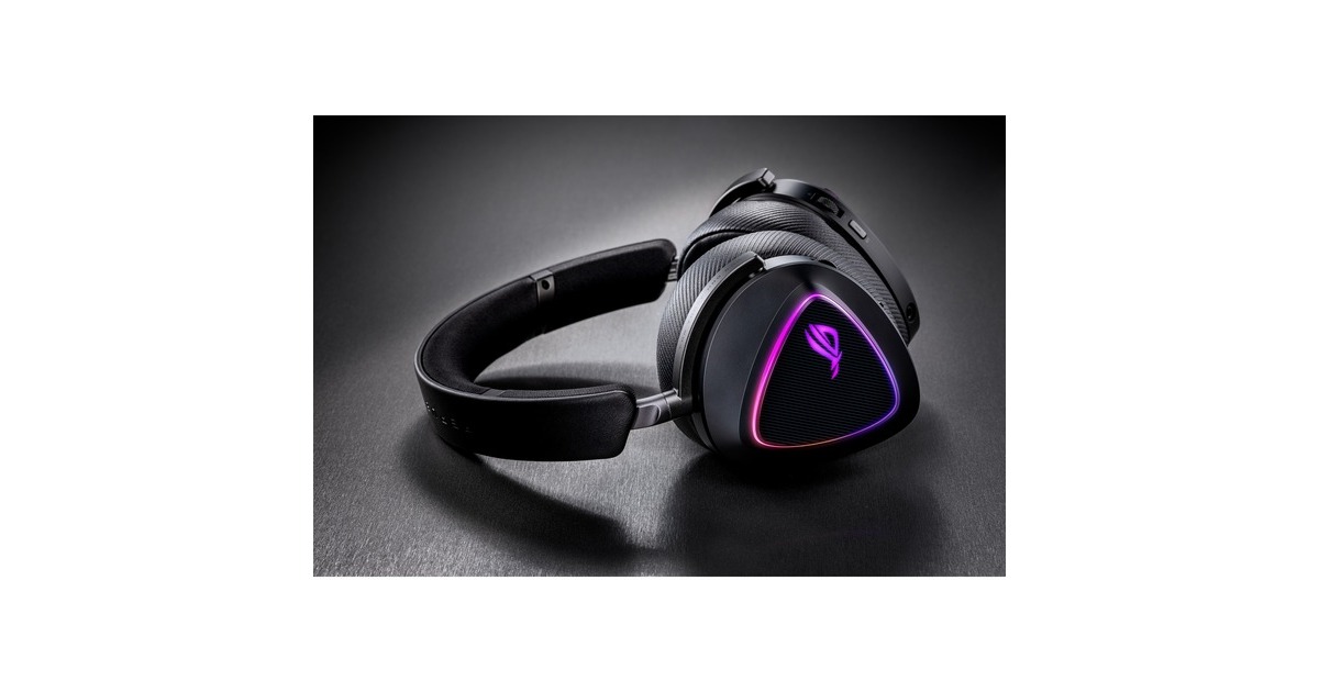 ASUSROG Delta II over-ear gaming headset  (Zwart, 3.5mm / 2.4GHz / Bluetooth)