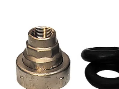 Murgennemføring50mm1 1/2muffe - med 3 omløber. Isiflo