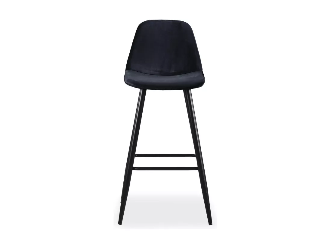 Lot de 4 Chaises de Bar Velours 