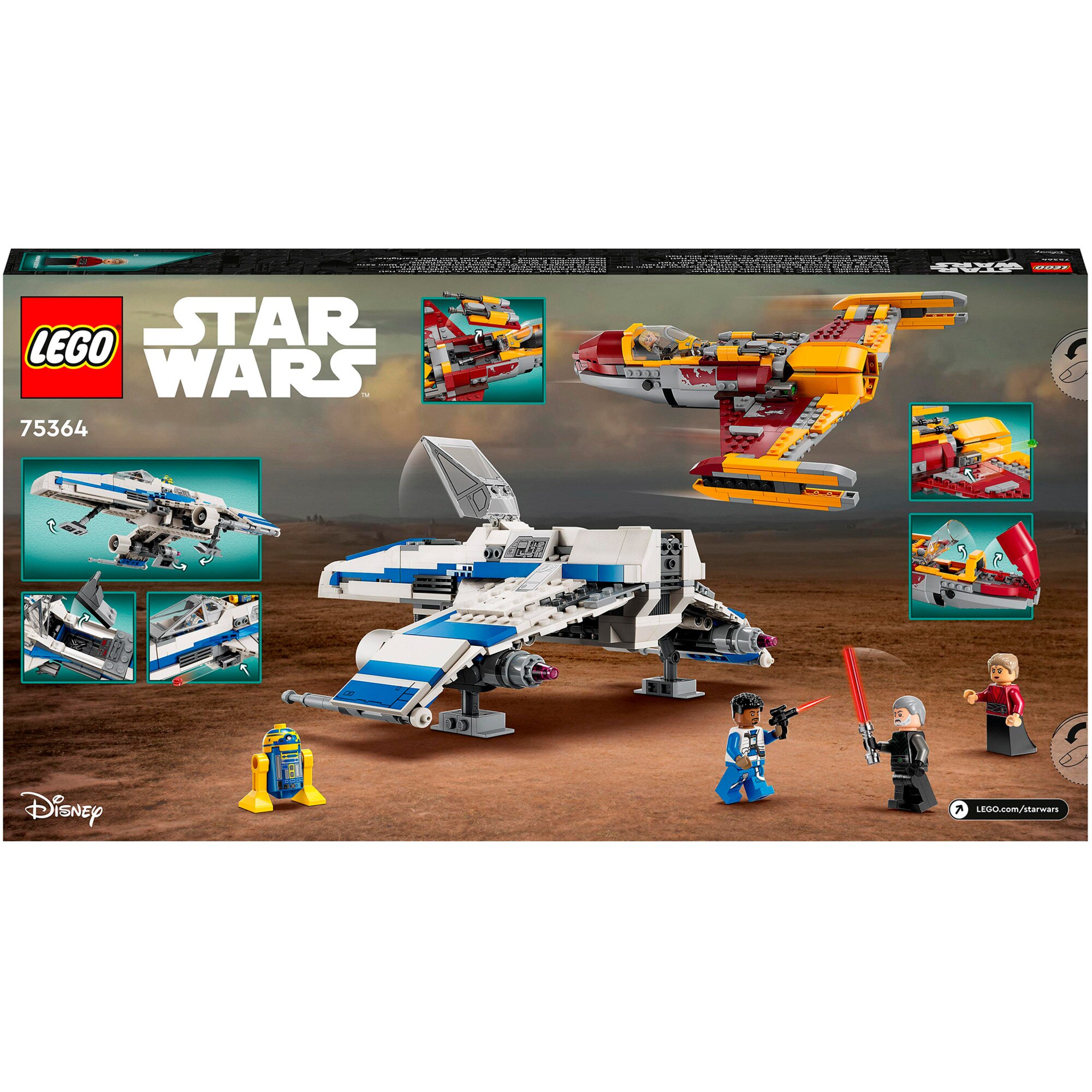 LEGO Konstruktionsspielzeug Star Wars New Republic E-Wing vs. Shin Hatis Starfighter