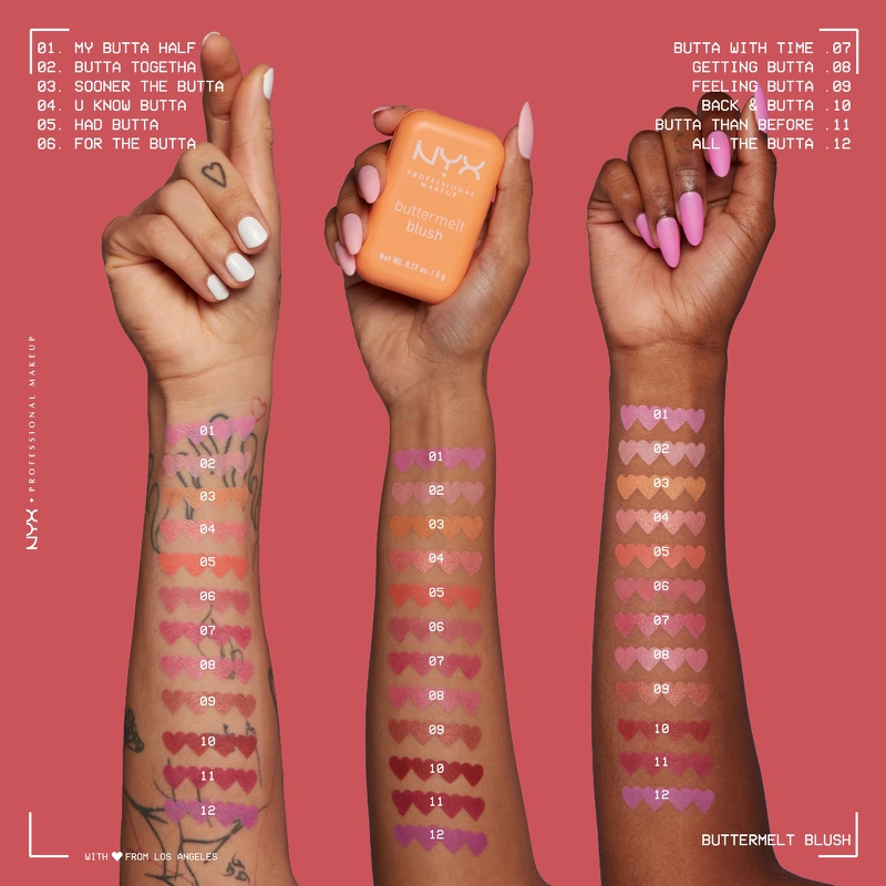 NYX Prof. Makeup Buttermelt Blush 5 gr. - 12 All The Butta