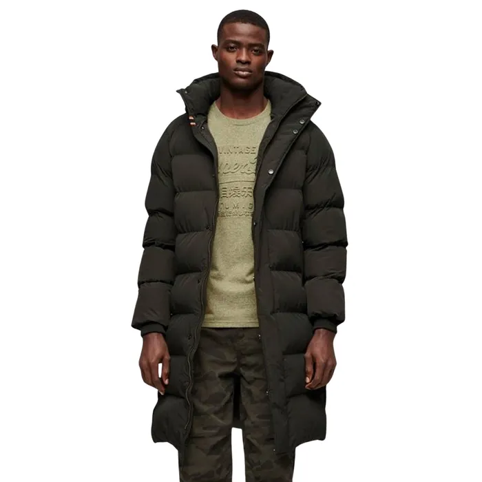Superdry Hooded Longline Puffer Winterjas Heren