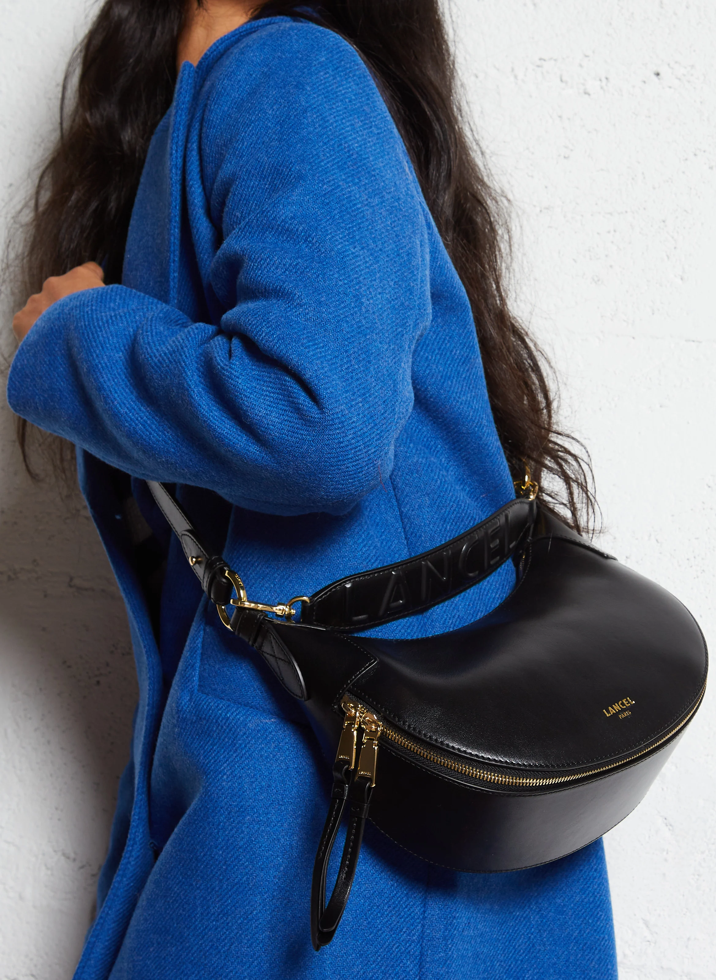 ORIGAMI S - Sac bandoulière en cuir | Noir