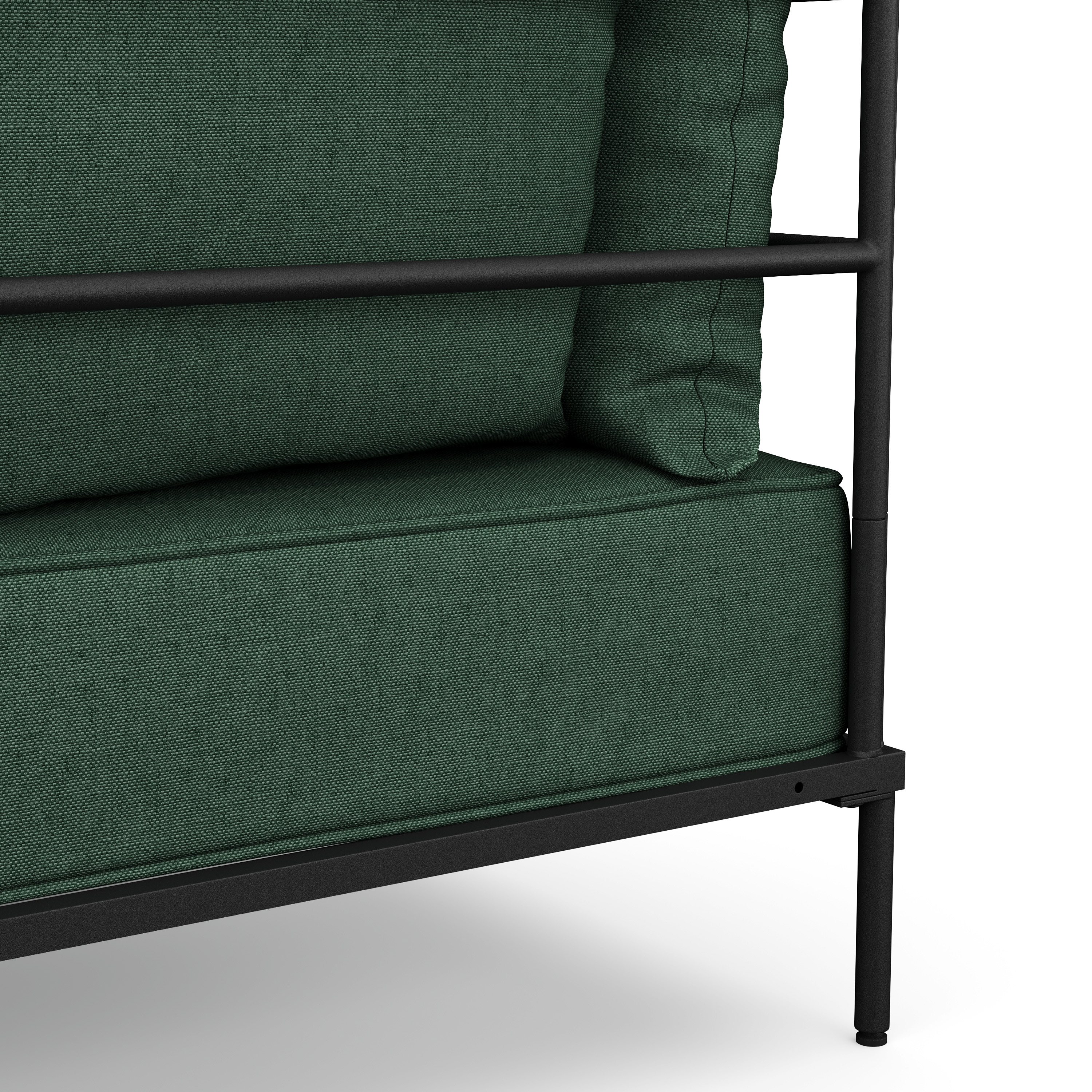 Sofa ETHAN 2-Sitzer dunkelgrün