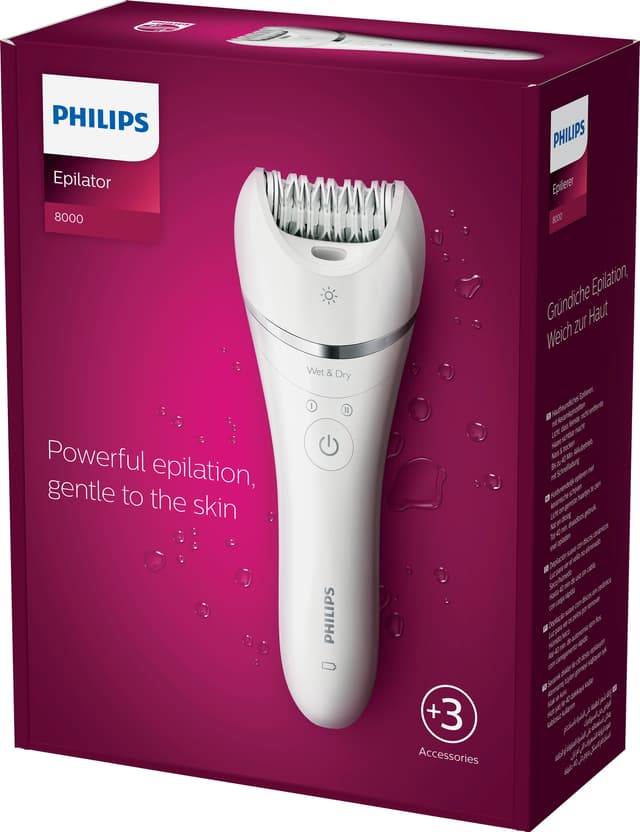 Philips 8000 Series Wet&Dry epilator BRE70000