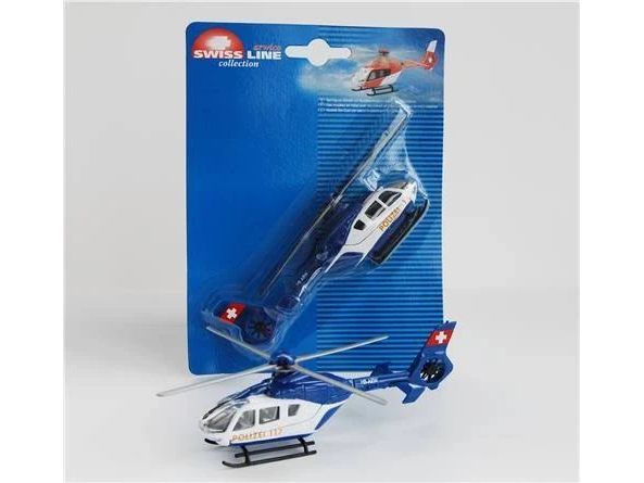 ACE Toy EC-135 Polizei Helikopter 1:72 Mini Polizei Helikopter ca. 13 cm