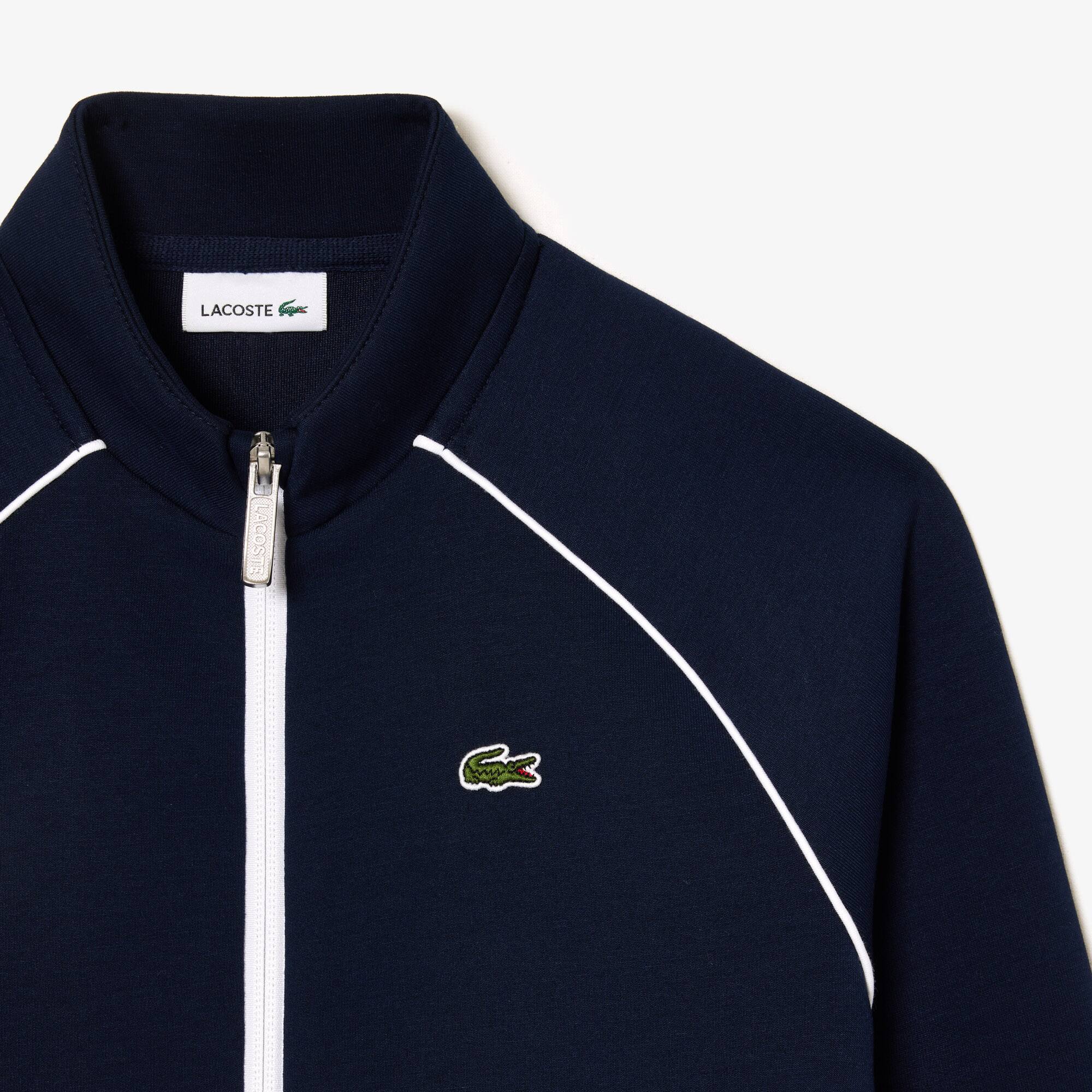 Reissverschluss-Sweatjacke mit Kontrastdetails Pullover & Sweatshirts - Blau - Lacoste - Kinder